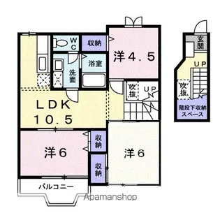 エポック【2階】の間取り