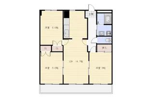 サニーコート春日井西【4階】の間取り