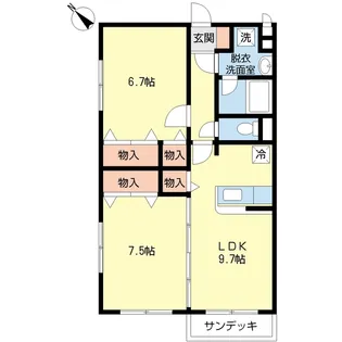 Selva【1階】の間取り