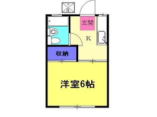 ハイツ杉山【1階】の間取り