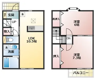 ローズガーデン・ツクバの間取り
