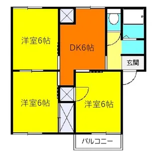 神奈川県小田原市中里【アパート】の間取り