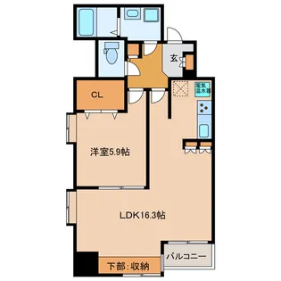 静岡県浜松市中央区常盤町【マンション】の間取り