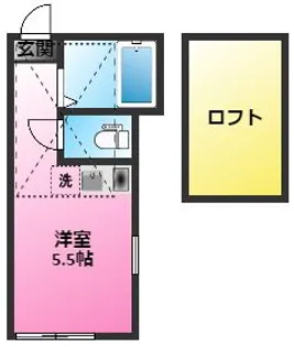 ユナイト元住吉サン・セバスチャン【1階】の間取り