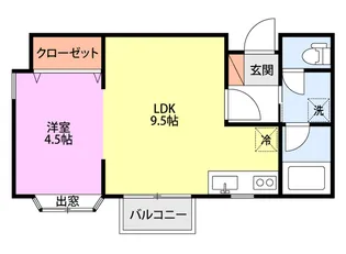 コーポ壱番館【2階】の間取り