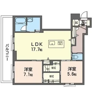 埼玉県新座市野火止6【マンション】の間取り