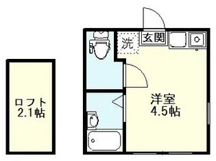 東京都国分寺市東恋ヶ窪4【アパート】の間取り