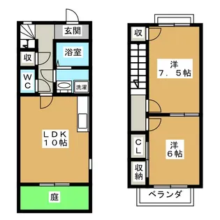 岐阜県大垣市福田町【一戸建】の間取り