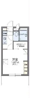 レオパレス新都心メカル【2階】の間取り