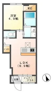 福島県郡山市横塚3【アパート】の間取り