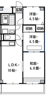 ロマンチェス昭和町【3階】の間取り
