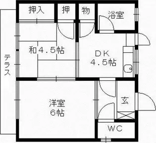 福岡県久留米市国分町【一戸建】の間取り