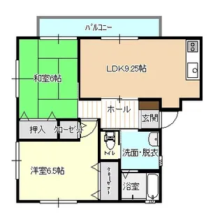 メゾンクラタ【1階】の間取り