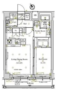 ARKMARK東大井【3階】の間取り