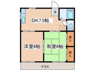こがねハイツ【1階】の間取り