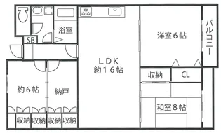 帝塚山セントポリア【1階】の間取り