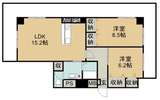 ペルセ天文館【13階】の間取り