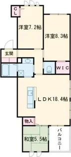 3LDKの間取り画像