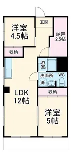 リンデンハイム白山【2階】の間取り