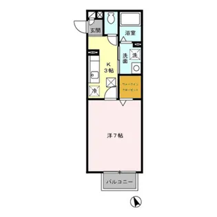 ドルフ・花みずきK【1階】の間取り