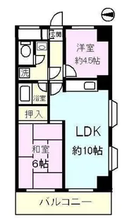 ライオンズマンション鉄砲洲第二【4階】の間取り