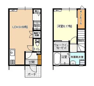 ビオラ吉島A棟【2階】の間取り