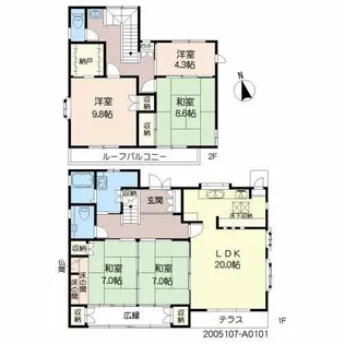 大分県大分市大字種具【一戸建】の間取り