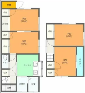 茨城県つくばみらい市狸穴【一戸建】の間取り