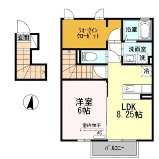 インペリアル パレス A【2階】の間取り