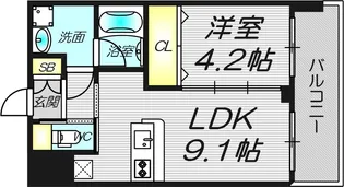 大阪府大阪市西淀川区御幣島5【マンション】の間取り