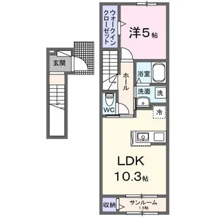 ベルメゾン江南【2階】の間取り
