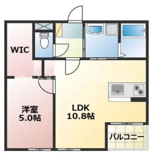 熊本県熊本市北区龍田8【アパート】の間取り