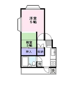 キャッスル彦根【1階】の間取り