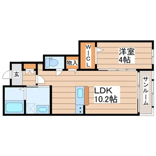 エクセランメゾン【1階】の間取り