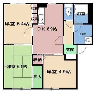モ・マノワール【1階】の間取り