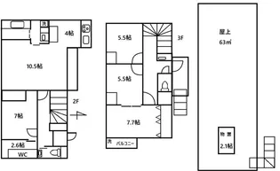 オノラインビル【2階】の間取り