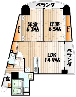 フェルト716【8階】の間取り