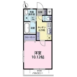 ハイツ・アイリス【1階】の間取り