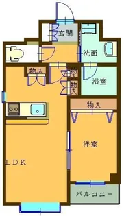 アリビア世田谷【1階】の間取り