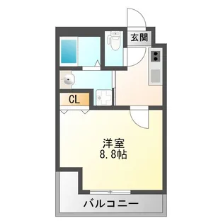 フジパレス三津屋II番館【2階】の間取り