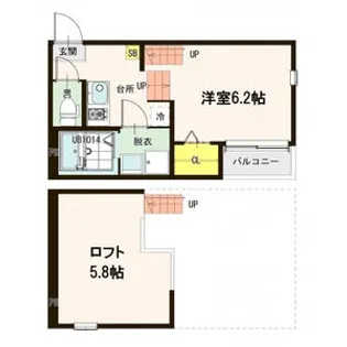 ラーゴム長町ファースト【2階】の間取り