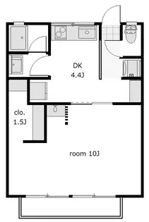 コーポアルカディア【2階】の間取り