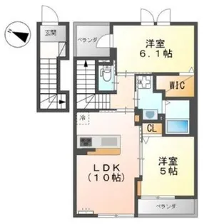 シュエット【2階】の間取り