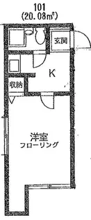 ジュネパレス千葉第32【1階】の間取り