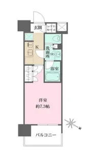 N ザ・パークハビオ目黒【7階】の間取り