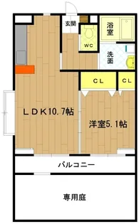 サンタプレイス【1階】の間取り