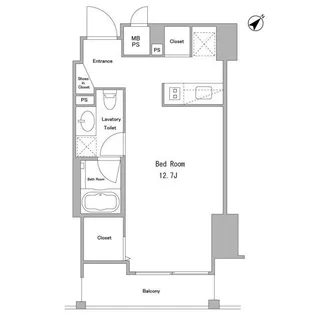 HAMILTON PLACE【2階】の間取り