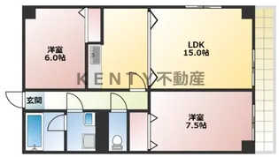 アパートメントカヤ田園調布【2階】の間取り