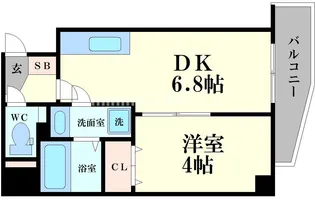 メルベージュ此花【7階】の間取り