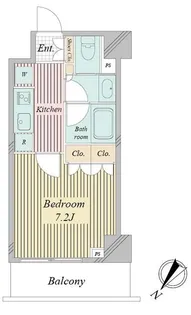 東京都中央区勝どき4【マンション】の間取り